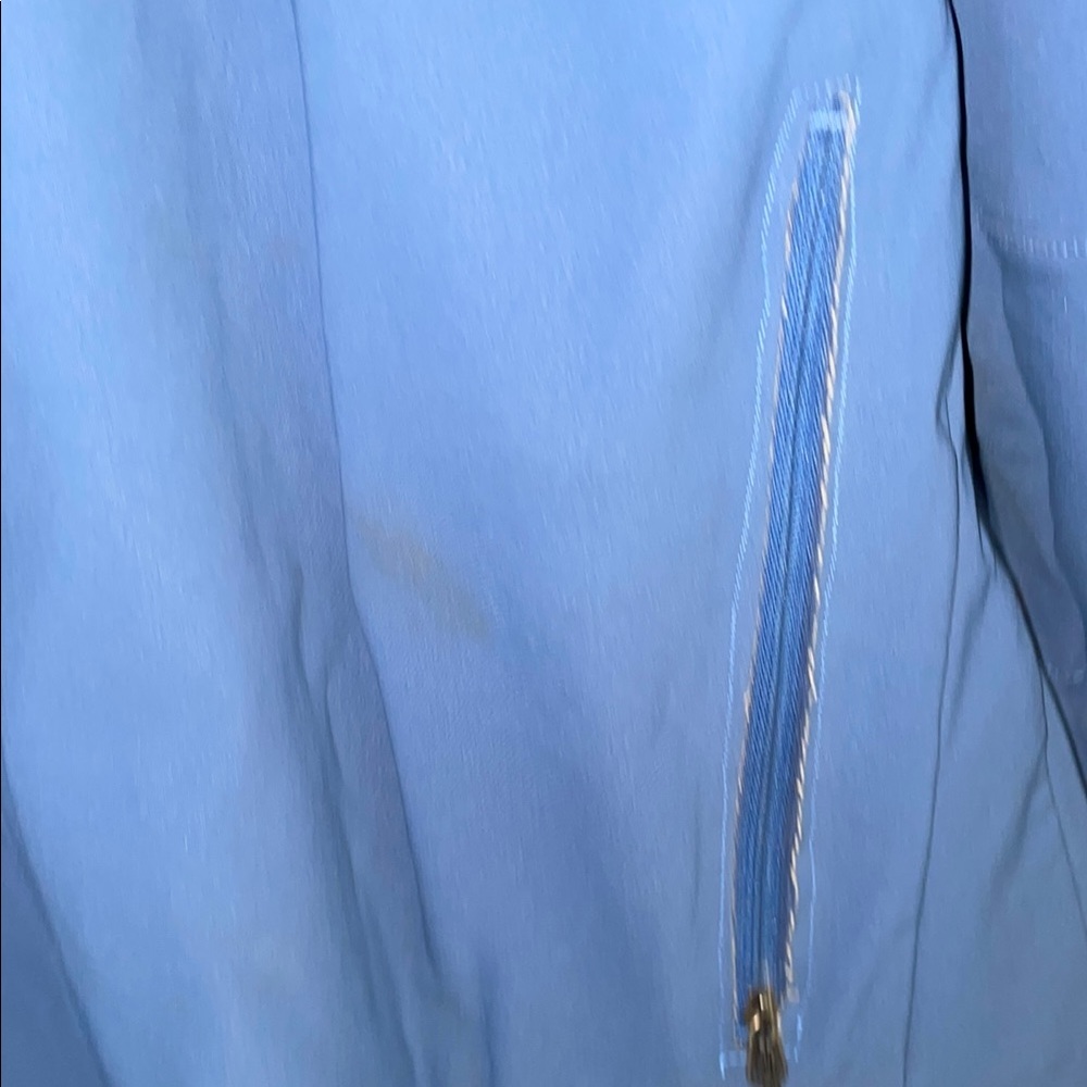 Patagonia Blue Soft shell Jacket High Collar outdoor wear size large women’s - Picture 3 of 10